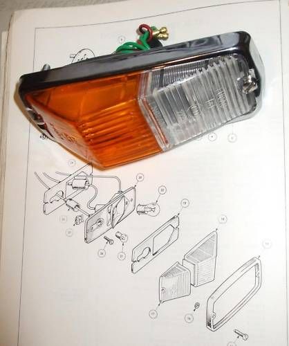 FRONT INDICATOR & SIDE LIGHT ASSEMBLY x1 (MGB & MGC) ( -1975)